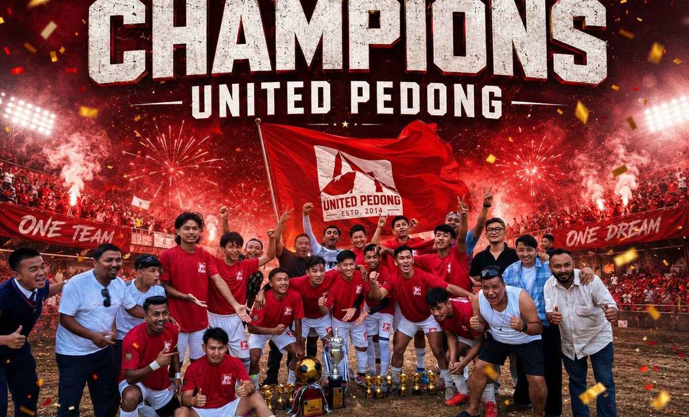 United Pedong champions celebration graphic