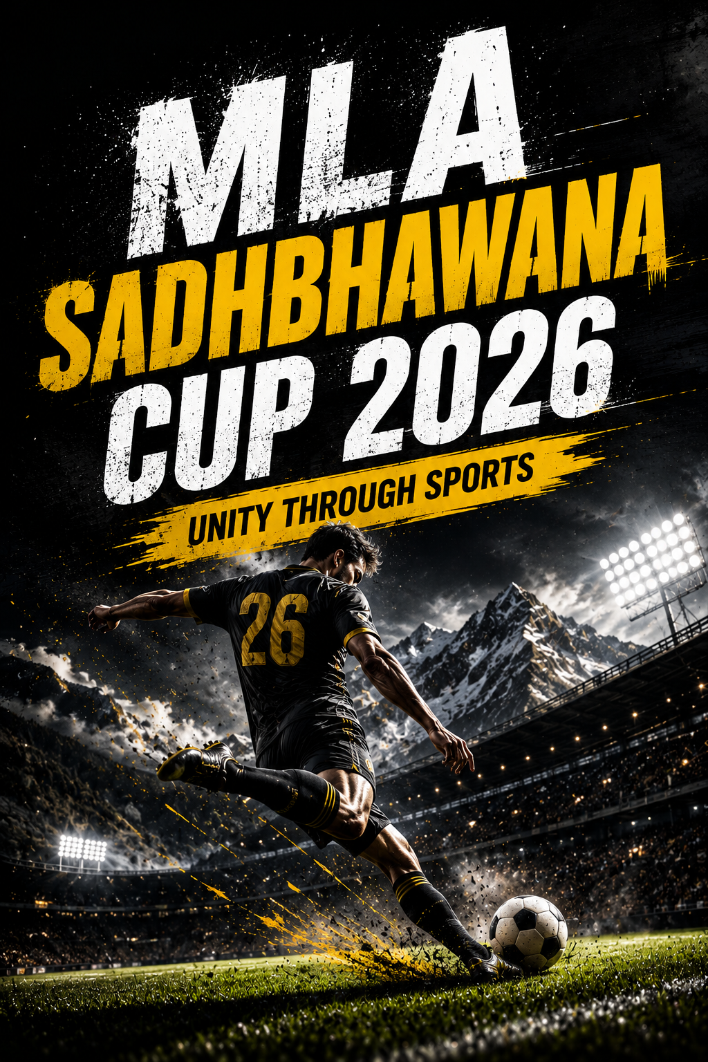 MLA Sadhbhawana Cup 2026 poster